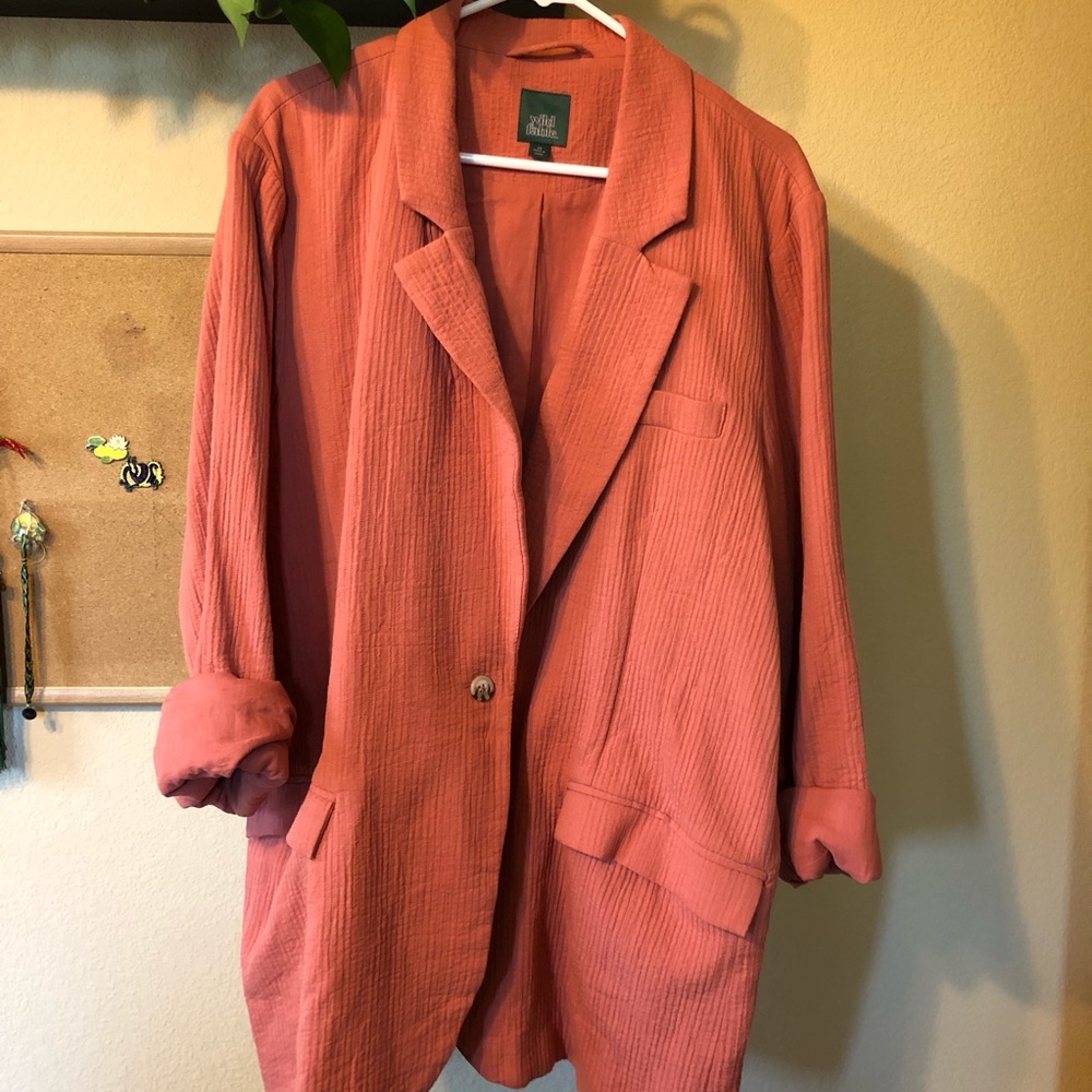 Plus sized Oversized Blazer NWOT 2x